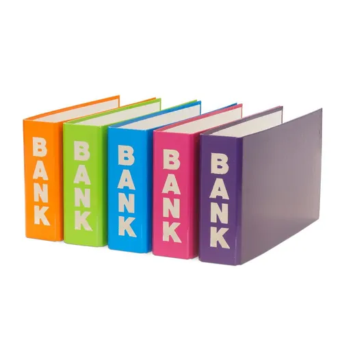 Livepac Office Bankordner Set 5er - Praktisches Set mit 5 Bankordnern in verschiedenen Farben (orange, hellgrün, hellblau, pink, lila) für eine übersichtliche Ablage. Ideal für das Büro oder Zuhause.