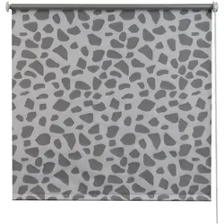 K-home Thermorollo Verdunklungsrollo ohne Bohren Grau B85 x H200 cm - Seitenzug- & Springrollos mit 100% Verdunklung und Wärmeisolierung. Flexibel höhenverstellbar über Zugkette, einfache Montage ohne Bohren, ideal für effiziente Energienutzung.