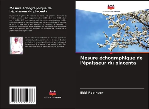 Mesure échographique de l'épaisseur du placenta Ebbi Robinson