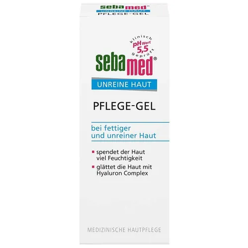 Sebamed Unreine Haut Pflege Gel - Arzneimittel für unreine Haut, mit natürlichem Aloe Vera und Hyaluron Complex für intensive Feuchtigkeitsversorgung und Beruhigung der Haut.