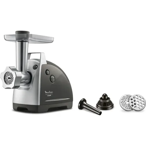 Moulinex Fleischwolf 2200W HV8 PRO - Leistungsstarker Fleischwolf mit 2200 W für müheloses Zerkleinern von Fleisch, ideal für die Zubereitung von frischen Hackfleischgerichten zu Hause.