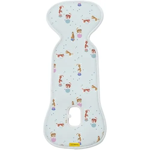 Aeromoov - Baby Sitzauflage Air Layer - Einlage Für Autositz oder Kinderwagen - Gruppe 0 - Antischwitz Sommerbezug - Bio-Baumwolle - Circus Tigers