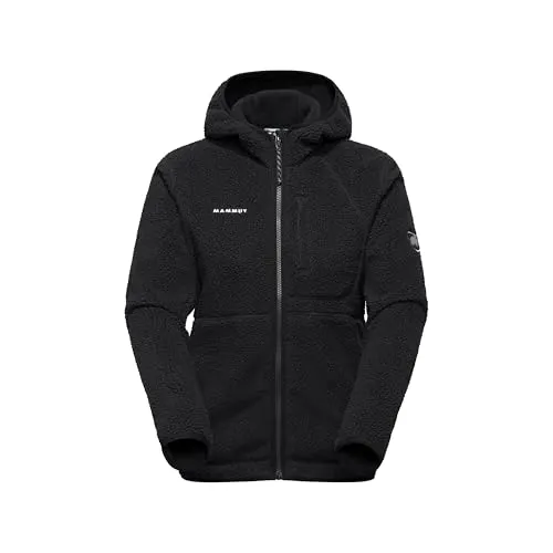 Mammut Falera Pro ML Hooded Jacket Women schwarz S - Damen Midlayer für Skitouren und Freeskiing, aus 100% recyceltem Polyester für höchsten Komfort und Nachhaltigkeit, ideal für Outdoor-Aktivitäten und Alltag.