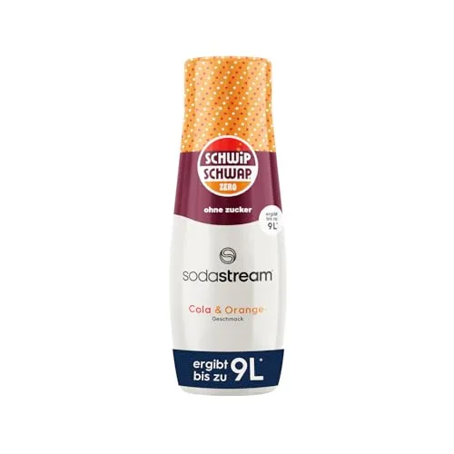 SodaStream Sirup Schwip Schwap Zero - 440 ml - Sirup für die Zubereitung von 9 Litern Schwip Schwap Zero, immer frisch und ohne Flaschenpfand, reduziert Plastikmüll und bietet einfache Dosierung.