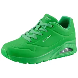 Skechers Damen Uno Stand On Air Sneakers - Grünes Durabuck Mesh, 40 EU - Damen-Sneaker mit atmungsaktivem Durabuck Mesh für ultimativen Komfort und Stil, perfekt für den Alltag.