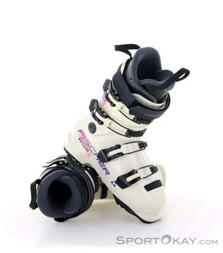 Fischer RC4 60 JR Kinder Skischuhe - Beige - 27,5 - Perfekter Einsteiger-Skischuh für sportliche Kinder, bietet Komfort und Stabilität. Mit GripWalk-Sohle für optimale Traktion und einfache Anpassung durch Aluminiumschnallen.