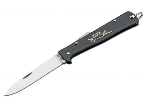 Otter Unisex Mercator-Messer Carbon Taschenmesser, Schwarz, 19.5 - Klassisches Taschenmesser mit elegantem Carbon-Griff, ideal für Outdoor-Aktivitäten und den täglichen Gebrauch.