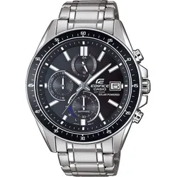 Casio Edifice Herrenuhr Edelstahl EFS-S510D-1AVUEF Solar - Silber/Schwarz