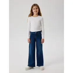 NAME IT Girl Jeans Extra Wide Leg - Mädchen-Jeanshosen mit extra weitem Bein, aus 78% Baumwolle und 20% recycelter Baumwolle für einen nachhaltigen Look und hohen Tragekomfort.