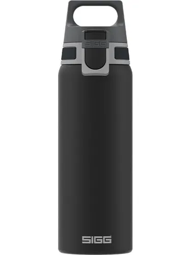 SIGG Trinkflasche 'Shield one' - 750 ml - Hochwertige Edelstahl-Trinkflasche in edlem Schwarz, ideal für unterwegs. Leicht und robust mit einem Volumen von 750 ml für alle Abenteuer.
