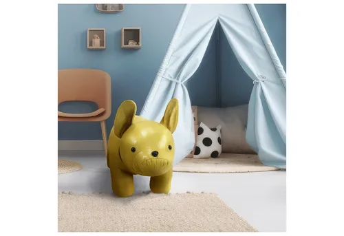 HTI-Living Stehtier Hocker für Kinder Tiermotiv Doggie, Sitzhocker Reittier
