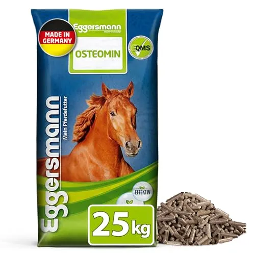 Eggersmann Mein Pferdefutter Osteomin Pellets 25 kg – Mineralfutter für Junge Pferde – Zur Unterstützung der Entwicklung wachsender Pferde – Pferdefutter mit ausgewogenem Calcium-Phosphor-Verhältnis