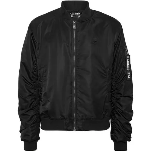 PLEIN SPORT Blouson Icon schwarz S (46) - Stylischer Blouson aus 100% Polyamid, ideal für jede Gelegenheit. Mit hochwertiger Füllung für optimalen Tragekomfort und moderne Optik.