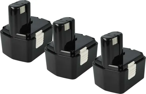 vhbw 3x Akku Ersatz für Hitachi EB 1420RS, EB 1424, EB 1414S, EB 1430X, EB 14B, EB 1430R, EB 1426H, EB 1430H für Werkzeug (2100 mAh, NiMH, 14,4 V)