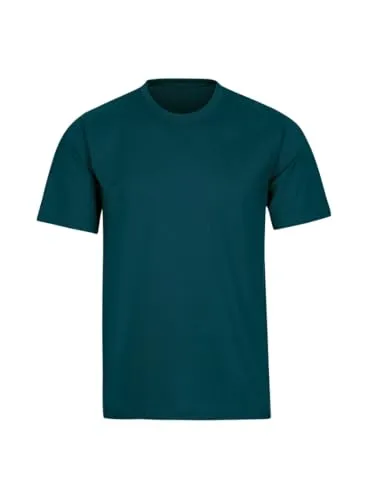 TRIGEMA T-Shirt DELUXE Baumwolle Herren XL Blau - Basic Kurzarm T-Shirt aus 100% Baumwolle, pflegeleichte DELUXE Qualität für hohen Tragekomfort und Farbbrillianz. Ideal für Freizeit und Sport, Made in Germany.