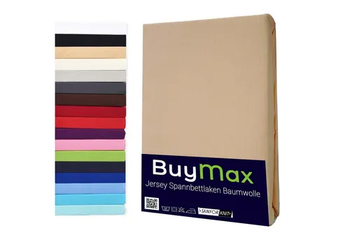 Buymax® Wasserbett Spannbettlaken Stretch 140x200-160x220 cm - Hochwertiges Stretch-Spannbettlaken für Wasserbetten, passend für Matratzen bis 35 cm Höhe. Pflegeleicht, atmungsaktiv und mit perfektem Sitz dank Rundumgummi. Ideal für entspannte Nächte!