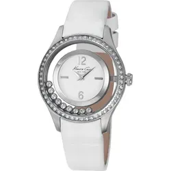Kenneth Cole Transparency Damen Uhr IKC2881 - Elegante Armbanduhr mit Swarovski Steinen, Quarzwerk und einem stilvollen Lederarmband – perfekt für jeden Anlass.