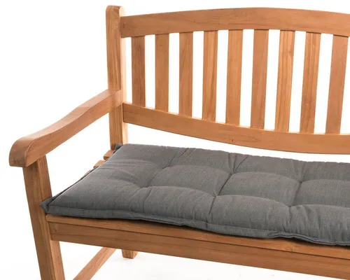 KETTtex Bankauflage Gartenbank Florence 140 cm grau - Hochwertige Polsterauflage für Gartenbänke, 140 cm breit, aus 100% Polyester für hohen Sitzkomfort. Ideal für entspannte Stunden im Freien, Pflegeleicht und langlebig.