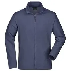 Men's Basic Fleece Jacket Klassische Fleece-Jacke mit Stehkragen blau, Gr. M