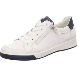 ara Damen ROM Sneaker - Weiss/Night, 40 EU - Damen-Sneaker mit Wechselfussbett für individuellen Komfort und High Soft Bamboo-Technologie für ein angenehmes Tragegefühl.