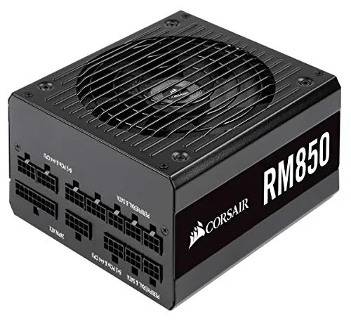 Corsair RM850 PC-Netzteil (Voll-Modulares Kabelmanagement, 80 Plus Gold, 850 Watt, EU) schwarz