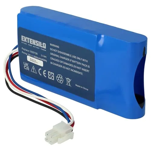 EXTENSILO Akku kompatibel mit Yard Force Amiro 350, 400, 350i, 400i Rasenmäher Rasenroboter (2500mAh, 18V, Li-Ion)