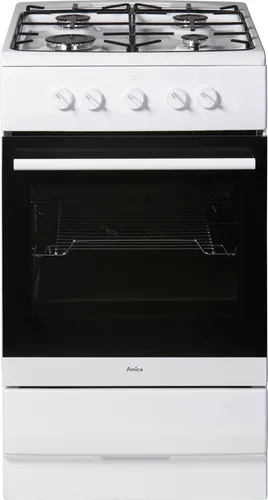 Amica Gas-Standherd "SHGG 11502 W" - weiß, vielseitig und ideal für kreative Kochabenteuer