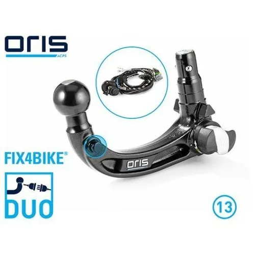 Acps-Oris Anhängevorrichtung ORIS DUO AK41 FIX4BIKE® 402-445 - Anhängerkupplungen, vielseitige Lösung für den sicheren Transport von Fahrrädern, ideal für aktive Freizeitgestaltung.