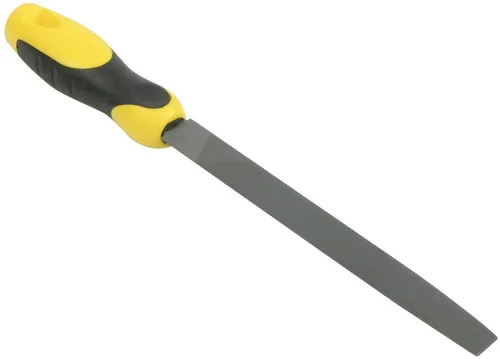 STANLEY Feile 0-22-456 Halbrundfeile mit Heft, Hieb 2, 200 mm, (1 St), Karbon-Stahl