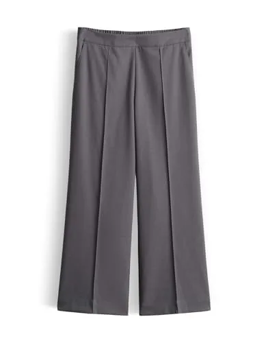 someday Damen Jogpants | Charlie Cropped Wide Leg Pants in Coal Dust, Größe 40 - Entdecken Sie die someday Wide Leg Pants – modisch und bequem. Der hochwertige Viskosemix sorgt für ein angenehmes Tragegefühl, während der lässige Schnitt vielseitige Styling-Möglichkeiten bietet.