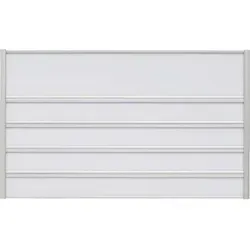Türschild Silver - 1 Titelfeld / 4 Namensfelder aus eloxiertem Aluminium - Schilder für Wandmontage, mit hochwertigem Rahmen und Anti-Reflex-Schutzfolie, einfacher Austausch der Beschriftungsetiketten, ideal für Büros und Praxen.