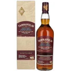 Tamnavulin Red Wine Cask Edition - Single Malt Whisky - Whisky, fruchtig-weicher Single Malt, in deutschen Pinot Noir Weinfässern gefinished für einen einzigartigen Geschmack.
