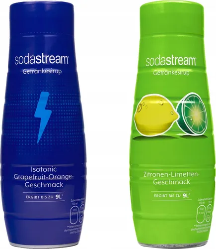 Sodastream Sirup Set Isotonisch Zitrone Limette 2x440ml Getränkesirup
