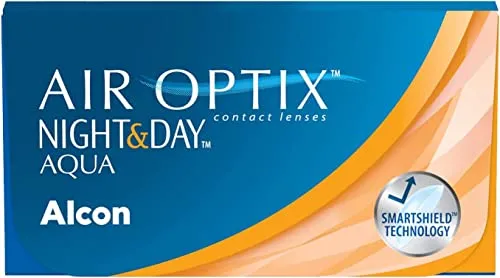 Alcon AIR OPTIX® NIGHT & DAY® AQUA 3er Box - Alcon AIR OPTIX NIGHT&DAY AQUA Monatslinsen, ideal für aktiven Lebensstil, bieten hohe Sauerstoffdurchlässigkeit und langanhaltenden Tragekomfort – bis zu 30 Nächte ununterbrochen. Perfekt für klare Sicht rund um die Uhr!