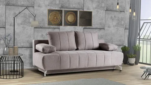 WERK2 Schlafsofa Troya Bettsofa mit Bettkasten und Federkern, Breite 210cm, 2-Sitzer Sofa und Schlafcouch mit Federkern & Bettkasten