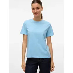 Vero Moda Kurzarmshirt VMPAULINA SS T-SHIRT GA JRS NOOS Baumwolle, regular fit blau XL (42/44)