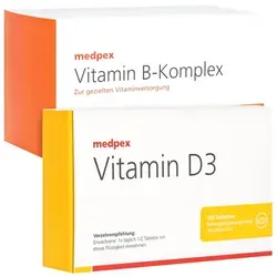 medpex Vitamin B-Komplex & Vitamin D3 120+100 St