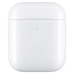 Apple MR8U2ZM/A - Kabelloses Ladecase für AirPods - Audio-Zubehör mit induktiver Ladefunktion, ideal für schnelles Aufladen deiner AirPods auf Qi-kompatiblen Ladematten oder über Lightning-Anschluss.
