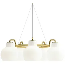 Louis Poulsen VL Ring Crown 5 Pendelleuchte - Exklusive Pendelleuchte im modernen Design, inspiriert von Vilhelm Lauritzens Entwürfen der 1940er Jahre. Ideal für stilvolle Innenräume.