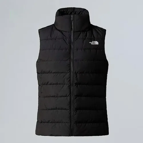The North Face Damen Aconcagua 3 Daunenweste Gr. XS schwarz - Schwarze Daunenweste für Damen, ideal zum Wandern. Mit isolierender DWR-Imprägnierung und PFC/PFAS-frei. Top-Qualität von The North Face für Outdoor-Abenteuer!