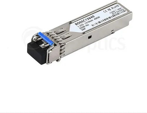 FibroLAN SF1G-LX2 kompatibler BlueOptics SFP BO05C13640D - Transceiver für Singlemode Glasfaser, ideal für Gigabit Highspeed Datenübertragungen bis 40 km. Digital Monitoring für präzise Leistungsüberwachung und 5 Jahre Garantie.