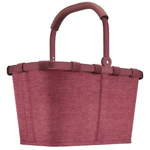 reisenthel carrybag twist maroon – Eleganter und stabiler Einkaufskorb mit viel Stauraum - Einkaufskörbe – Der reisenthel carrybag bietet 22 l Stauraum, ist wasserabweisend und mit einer praktischen Innentasche für Wertgegenstände ausgestattet.