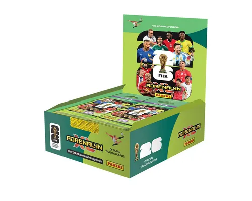 Panini FIFA World Cup 2026™ Adrenalyn XL™ Trading Cards (Fatpack Box) - Offizielle Adrenalyn XL Kollektion zur FIFA WM 2026: 630 spektakuläre Karten, einschließlich Special und Limited Edition Cards – ideal für Sammler und Fans! Erlebe spannende Matches und stelle dein Traumteam zusammen.