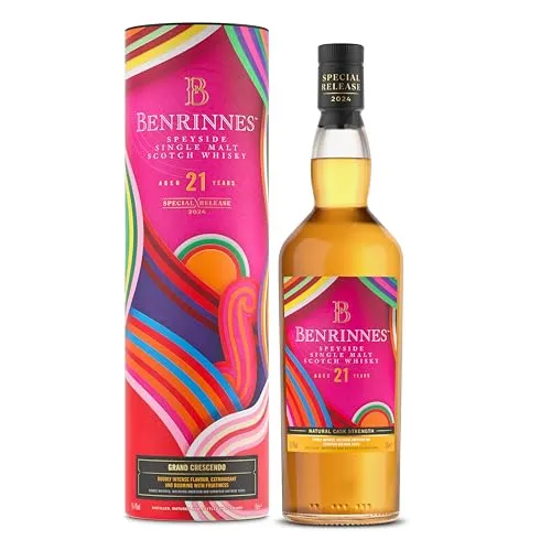 Benrinnes Grand Crescendo 21 Jahre, Special Release 2024 - Exklusiver Single Malt Scotch Whisky, 55,4% vol, der fruchtige Aromen mit einer einzigartigen Balance vereint – ideal für besondere Anlässe und Genussmomente.
