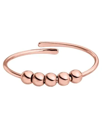 Purelei® Shade Anxiety Ring - Fidget – Damenring aus Edelstahl - Damenring (Silver) aus langlebigem, wasserfestem Edelstahl, verstellbar von Größe 50-56. Ideal zur Stressbewältigung und für elegantes Ring-Stacking.