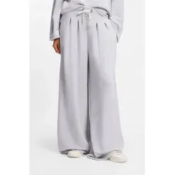 BOSS ORANGE Jogginghose Elenyx Premium Damenmode Loose Fit in Grau XL (42) - Bequeme Jogginghose mit elastischem Bund und Kordelzug. Ideal für lässige Outfits und den täglichen Komfort dank hochwertigem Baumwoll-Mix.