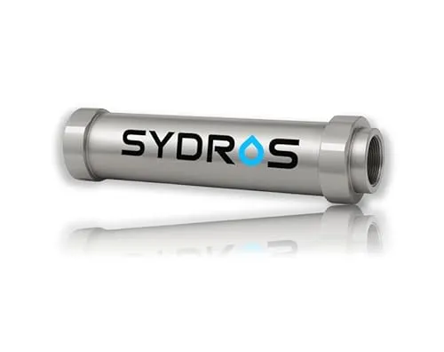 SYDROS Kalkschutzfilter XL – Wartungsfreier Schutz für Ihr Zuhause - Der SYDROS Kalkschutzfilter XL bietet zuverlässigen Schutz vor Kalkablagerungen im ganzen Haus. Wartungsfrei und einfach zu installieren, sorgt er für längere Lebensdauer Ihrer Geräte und weniger Reinigungsaufwand.