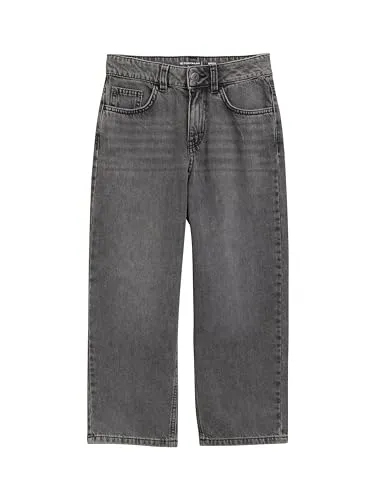 TOM TAILOR 5-Pocket-Jeans Baggy Jeans mit ausgestelltem Bein blau 146 - Kinderhosen mit modischem Baggy-Stil und ausgestelltem Bein, aus 100% atmungsaktiver Baumwolle für optimalen Tragekomfort.