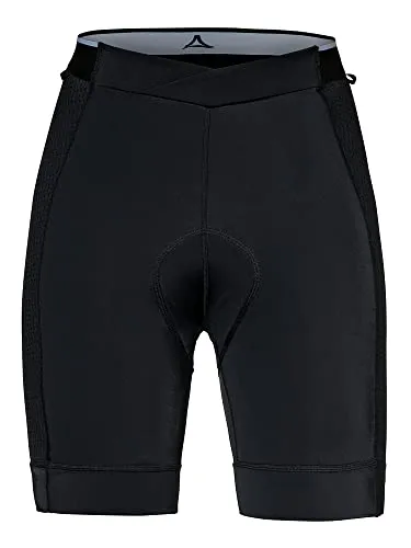 Schöffel Skin Pants 4h Women schwarz (9990) 34 - Atmungsaktive Radhose für Damen - Radunterwäsche für Frauen, ideal für Radfahrerinnen mit 4-Wege-Stretch für höchste Bewegungsfreiheit und integriertes 3D-Sitzpolster für maximalen Komfort auf langen Strecken.
