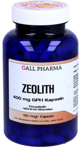 Zeolith 400 mg GPH Kapseln - Mineralstoffe, natürliches Zeolith mit ausgezeichneter Ionenaustauschfähigkeit für eine effektive Entgiftung und Unterstützung des Wohlbefindens.